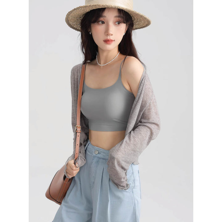 Light Knit Flare Sleeve Cardigan