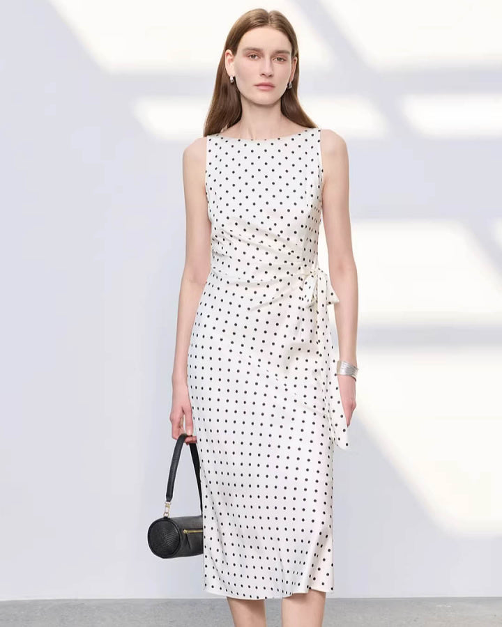 Graceful Polka Dot Dress