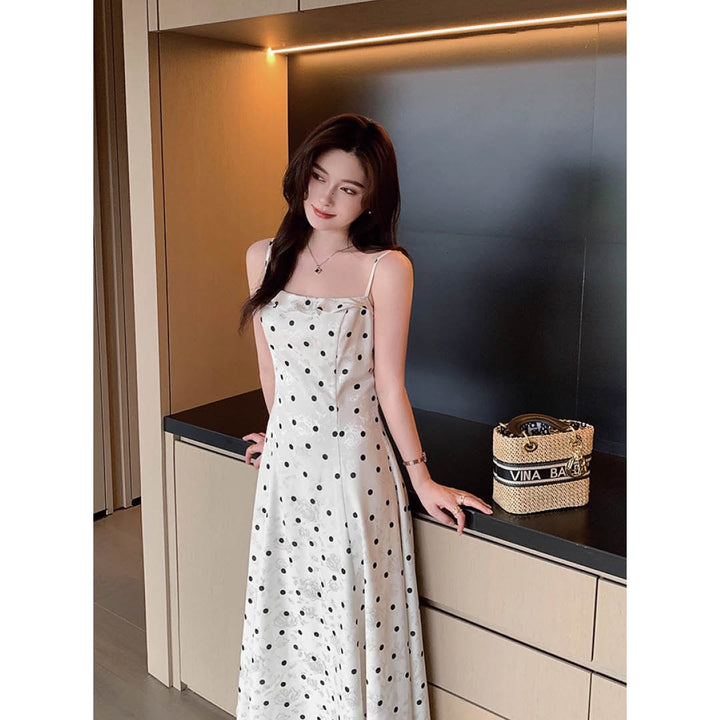 Polka Dot Silky Cami Dress
