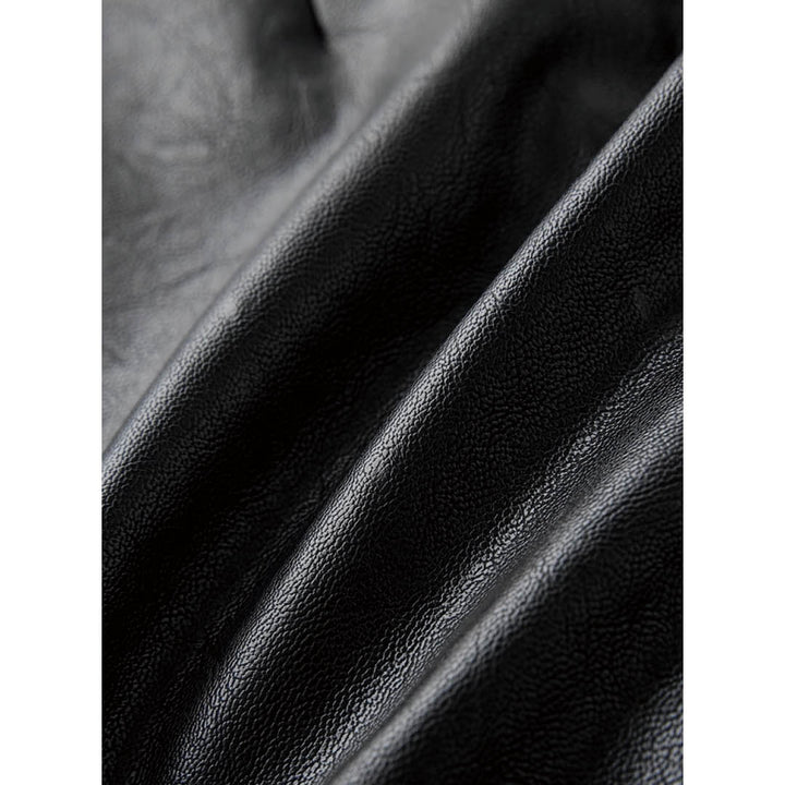 High-Waist Faux Leather Shorts