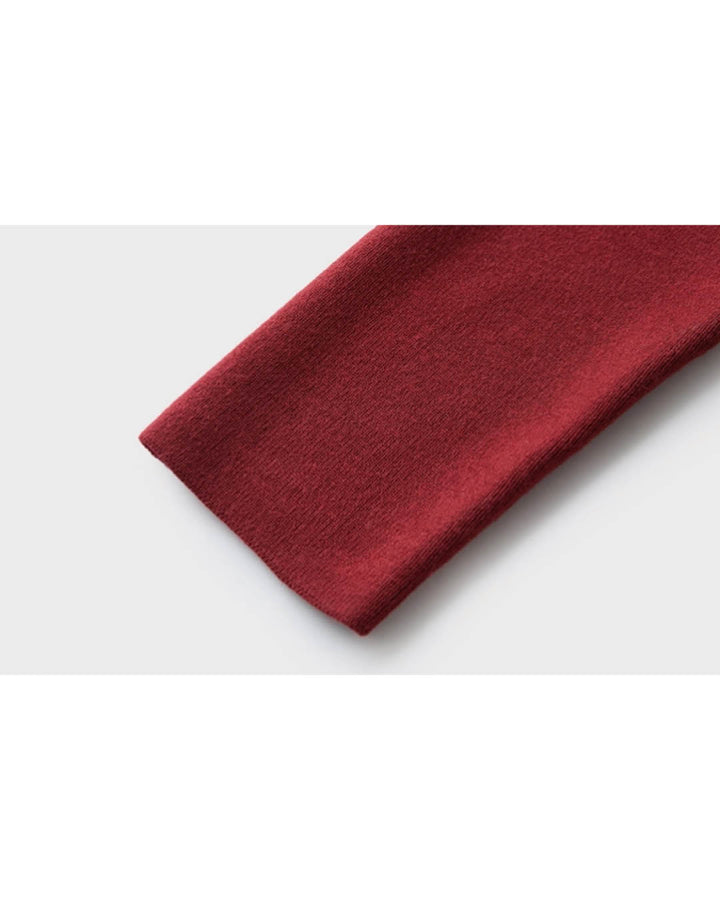 Twist Collar Rib Knit Top