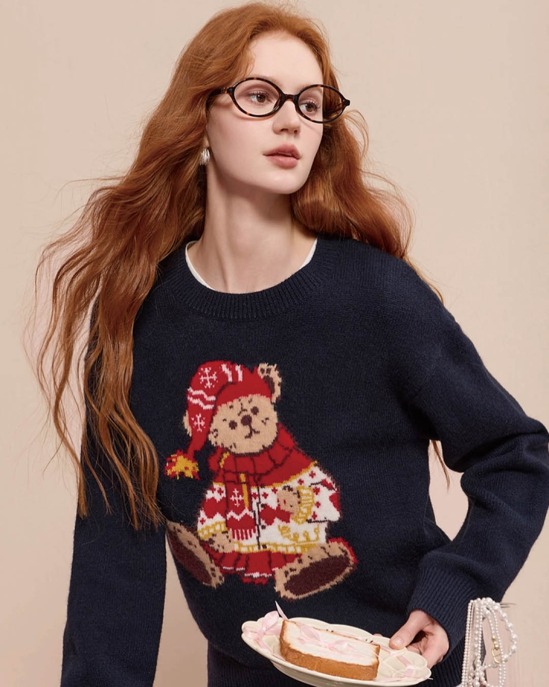 Holiday Bear Jacquard Knit Sweater