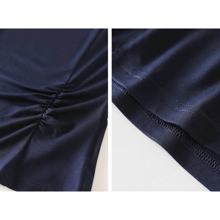 Asymmetric Ribbon Neck Top