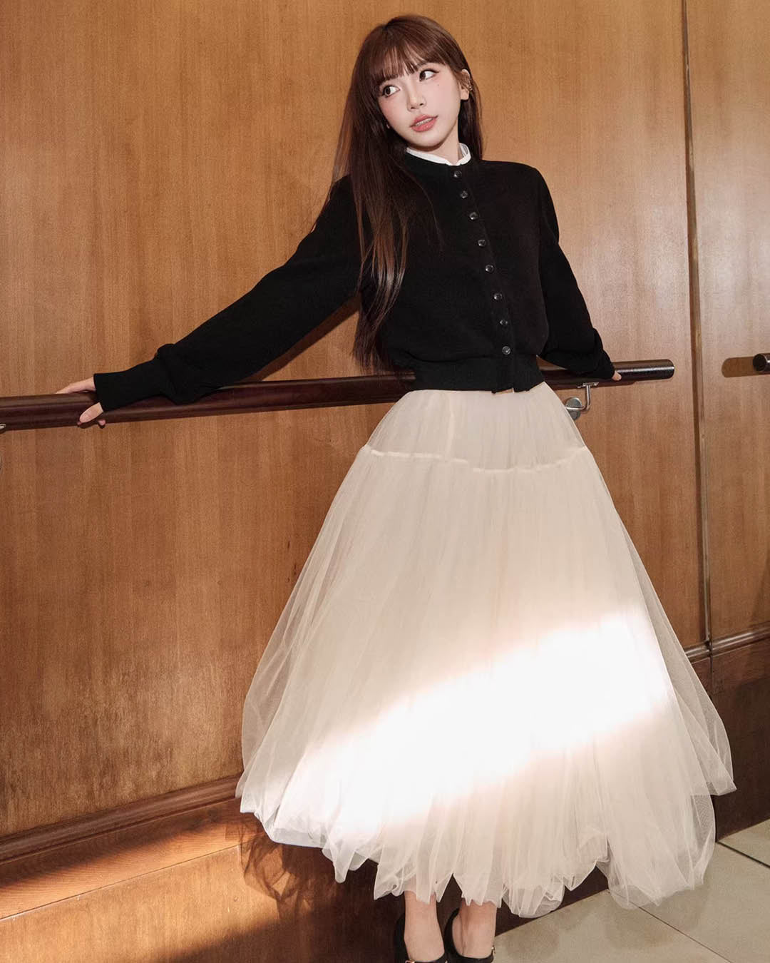 Minimalist Button-Up Knit Top