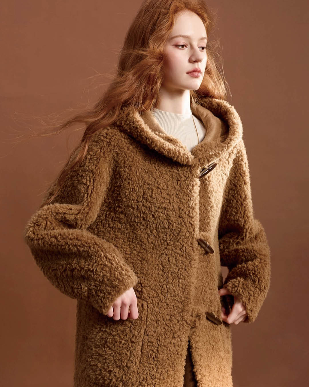 Teddy Texture Toggle Coat