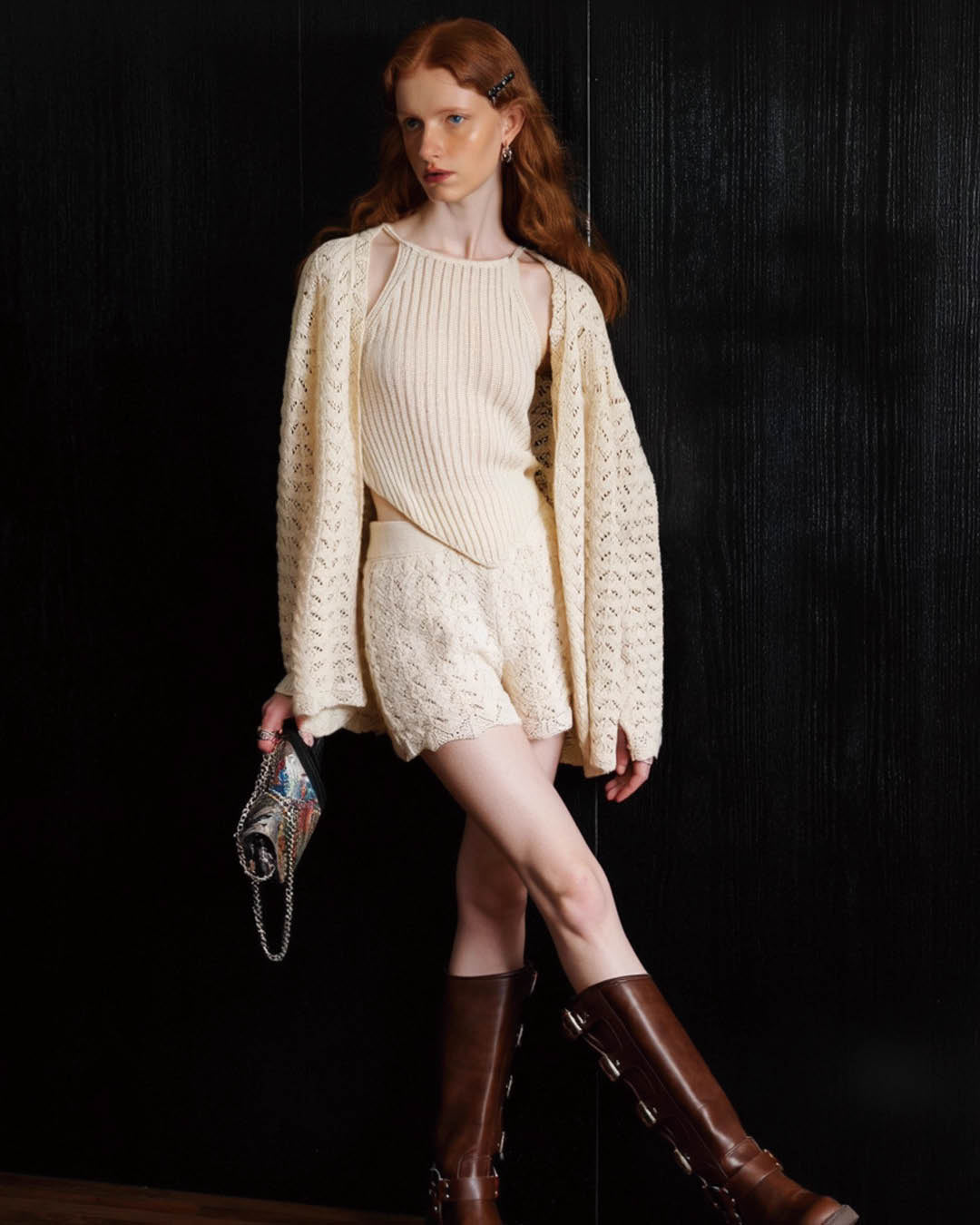 Crochet Knit 3-Piece Set