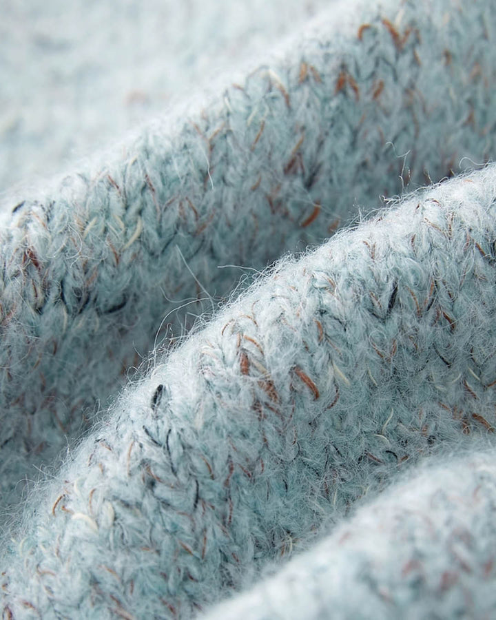 Tweed Touch Gold Button Knit