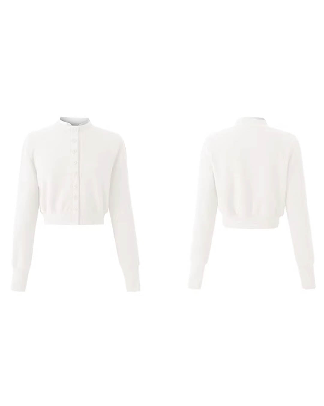 Minimalist Button-Up Knit Top