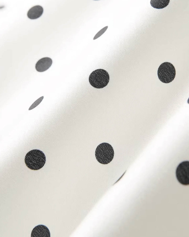 Graceful Polka Dot Dress
