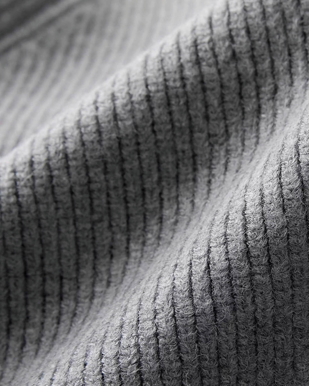 High Neck Ribbed Zip Knit Jacket