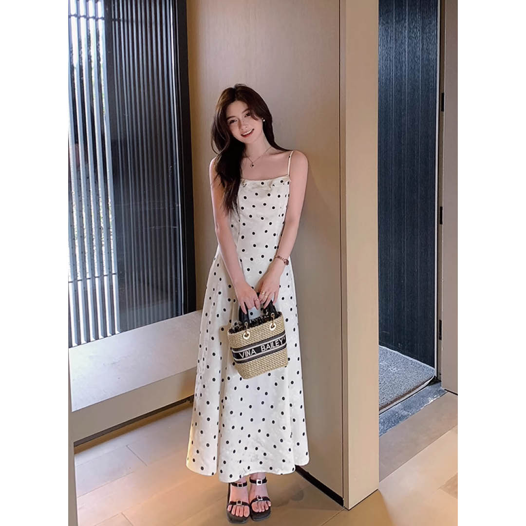 Polka Dot Silky Cami Dress