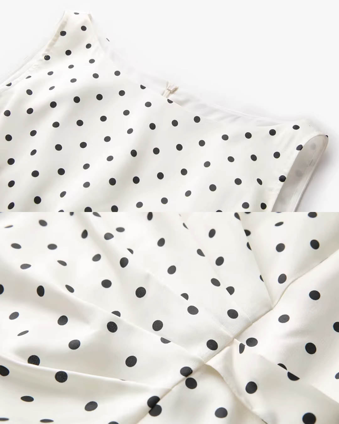 Graceful Polka Dot Dress