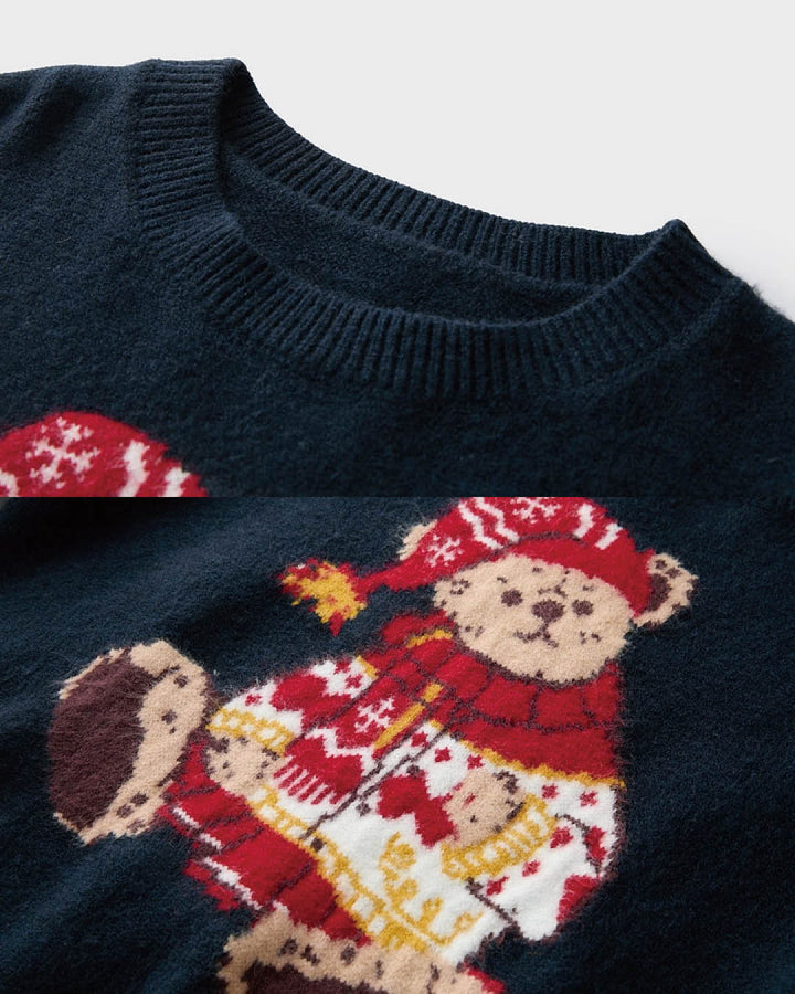 Holiday Bear Jacquard Knit Sweater