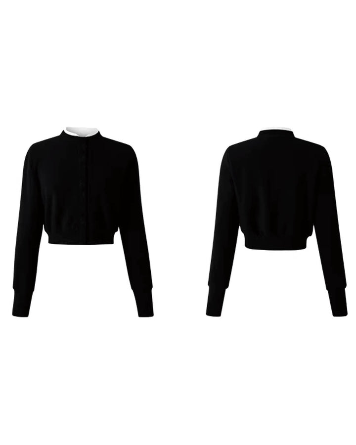 Minimalist Button-Up Knit Top