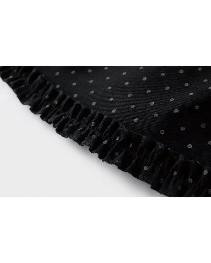 Refined Dot Mini Skirt