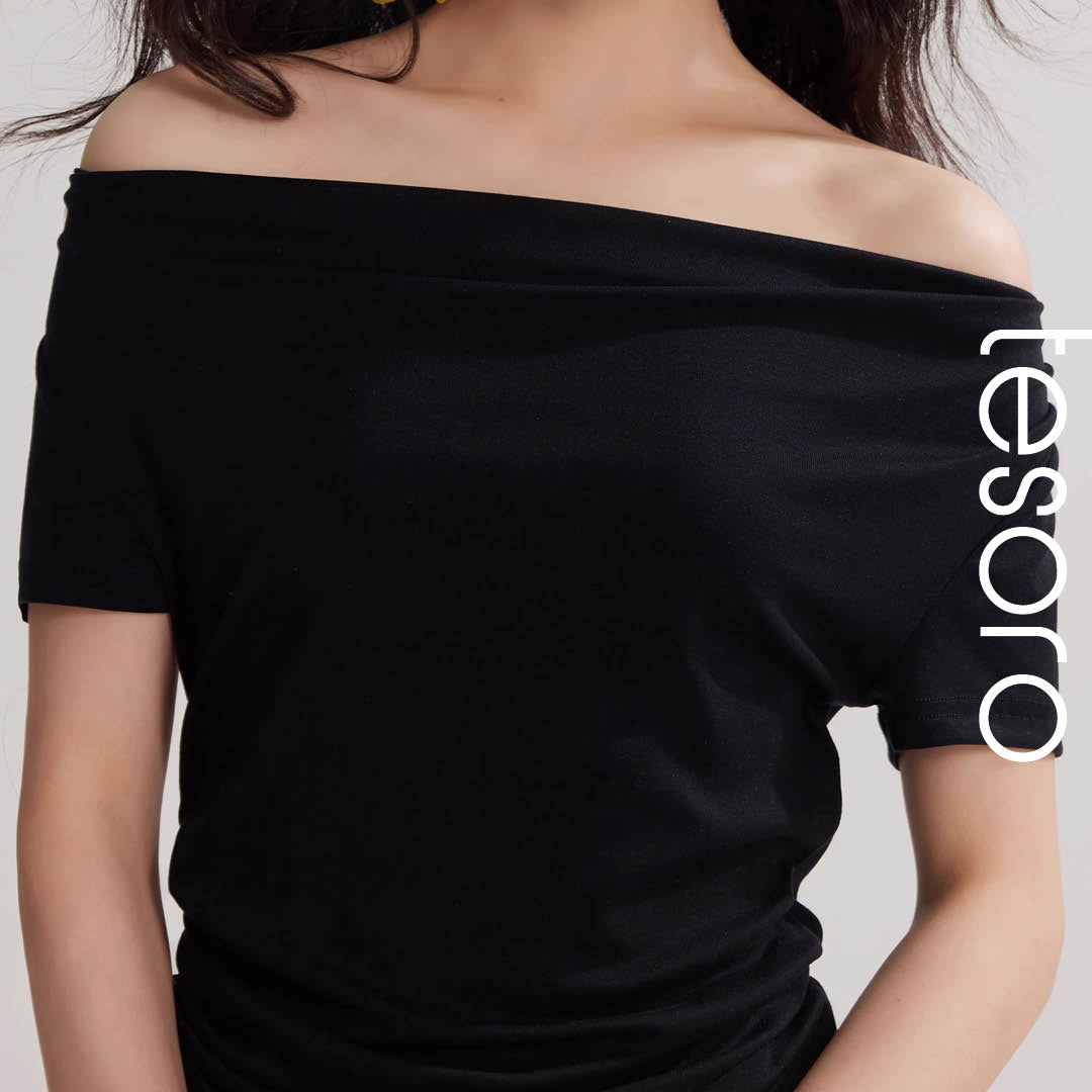 Soft Drape Neckline Top