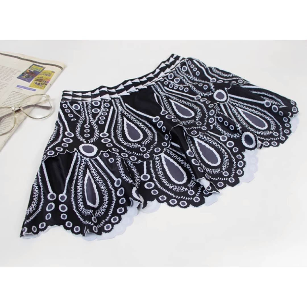 Lace-Back Halter Swim Set