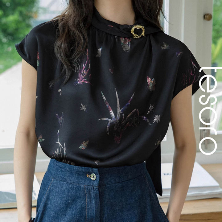 Light Whisper Pleated Blouse