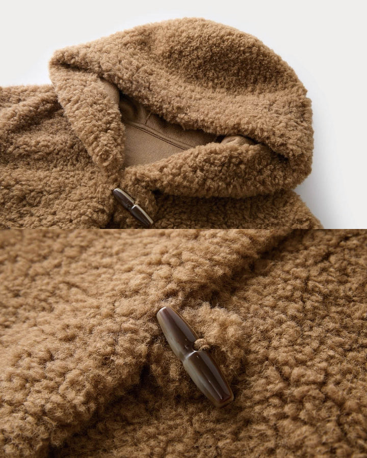 Teddy Texture Toggle Coat
