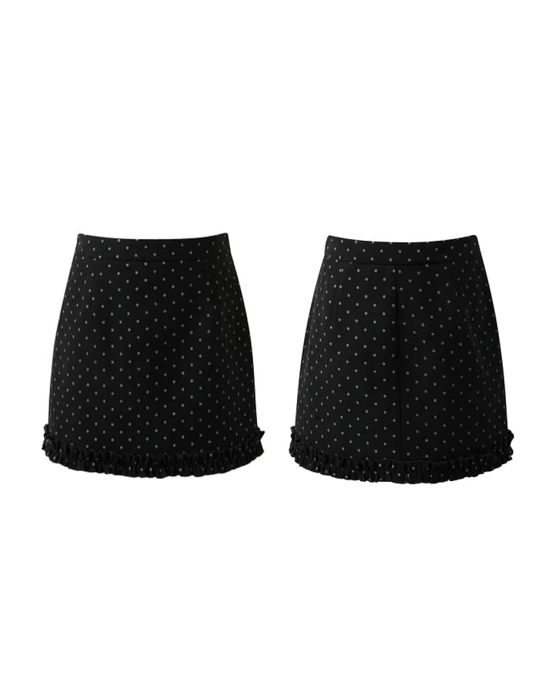 Refined Dot Mini Skirt