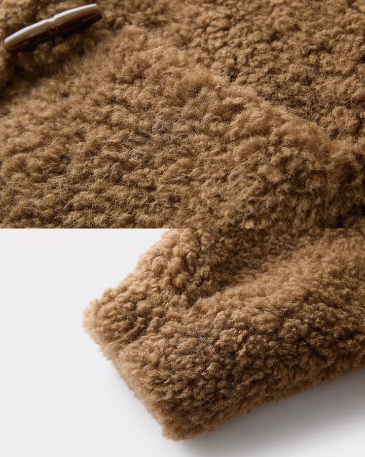 Teddy Texture Toggle Coat