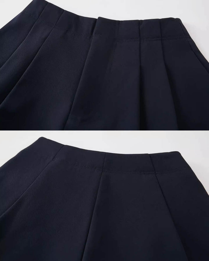 Structured Puff Mini Skort