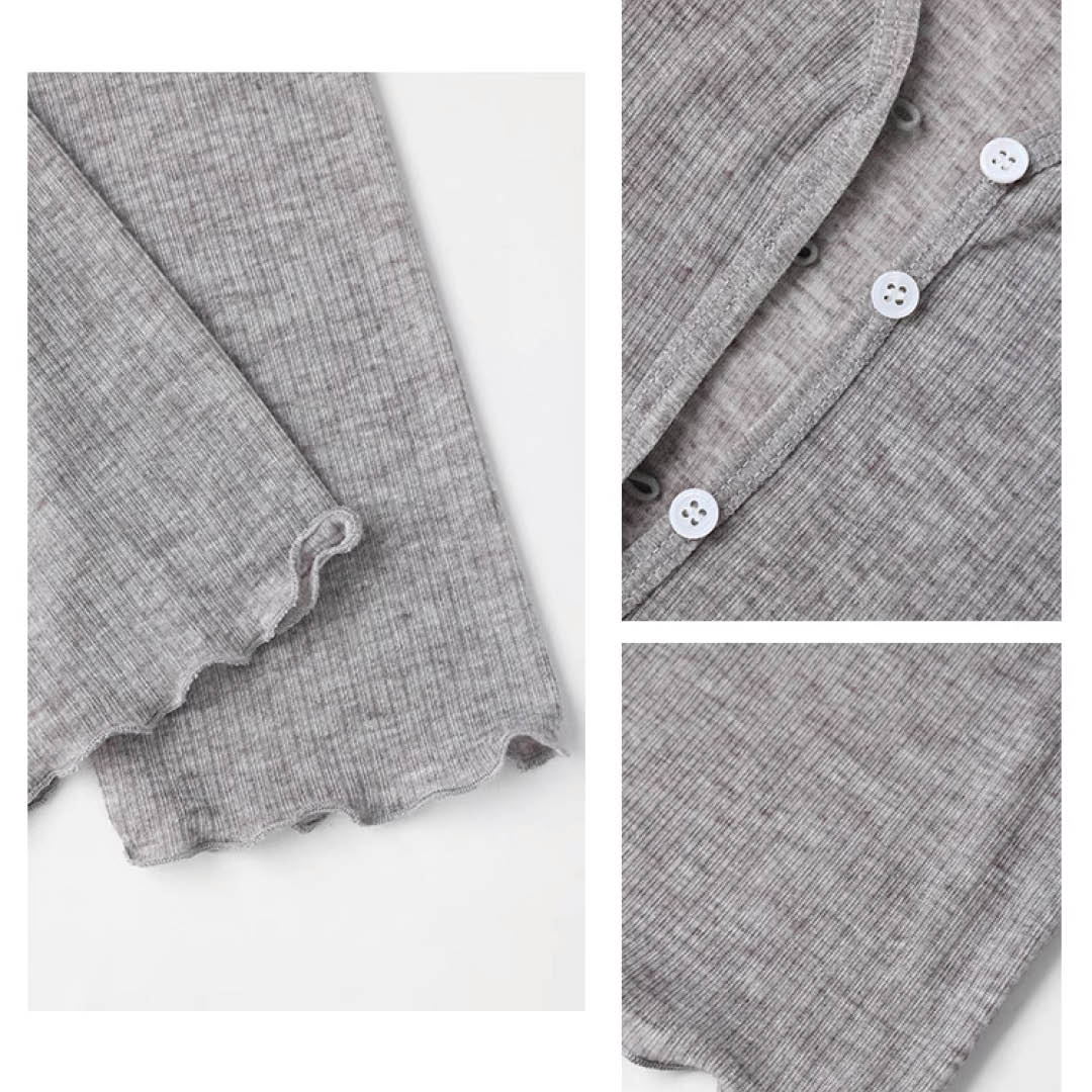 Light Knit Flare Sleeve Cardigan