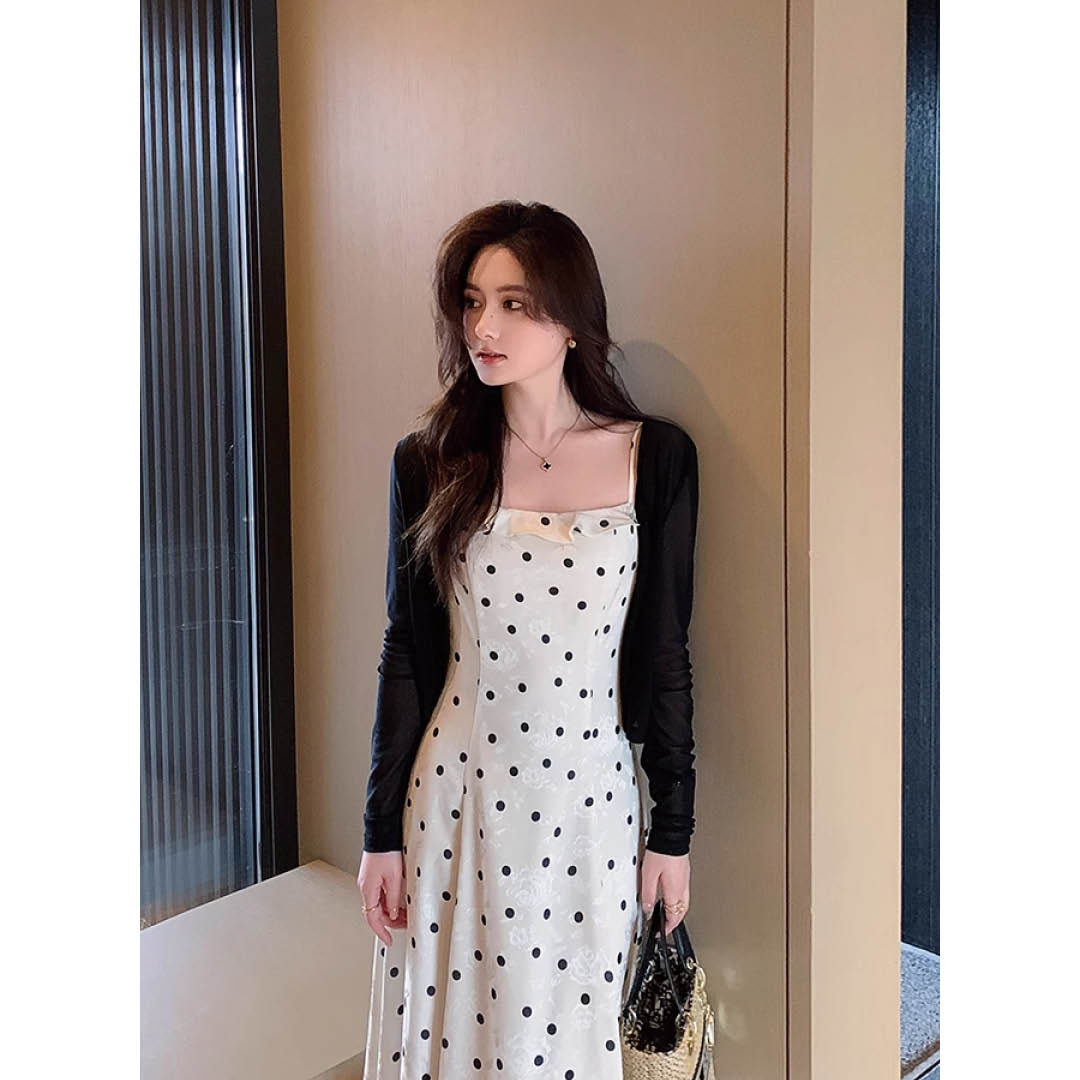 Polka Dot Silky Cami Dress