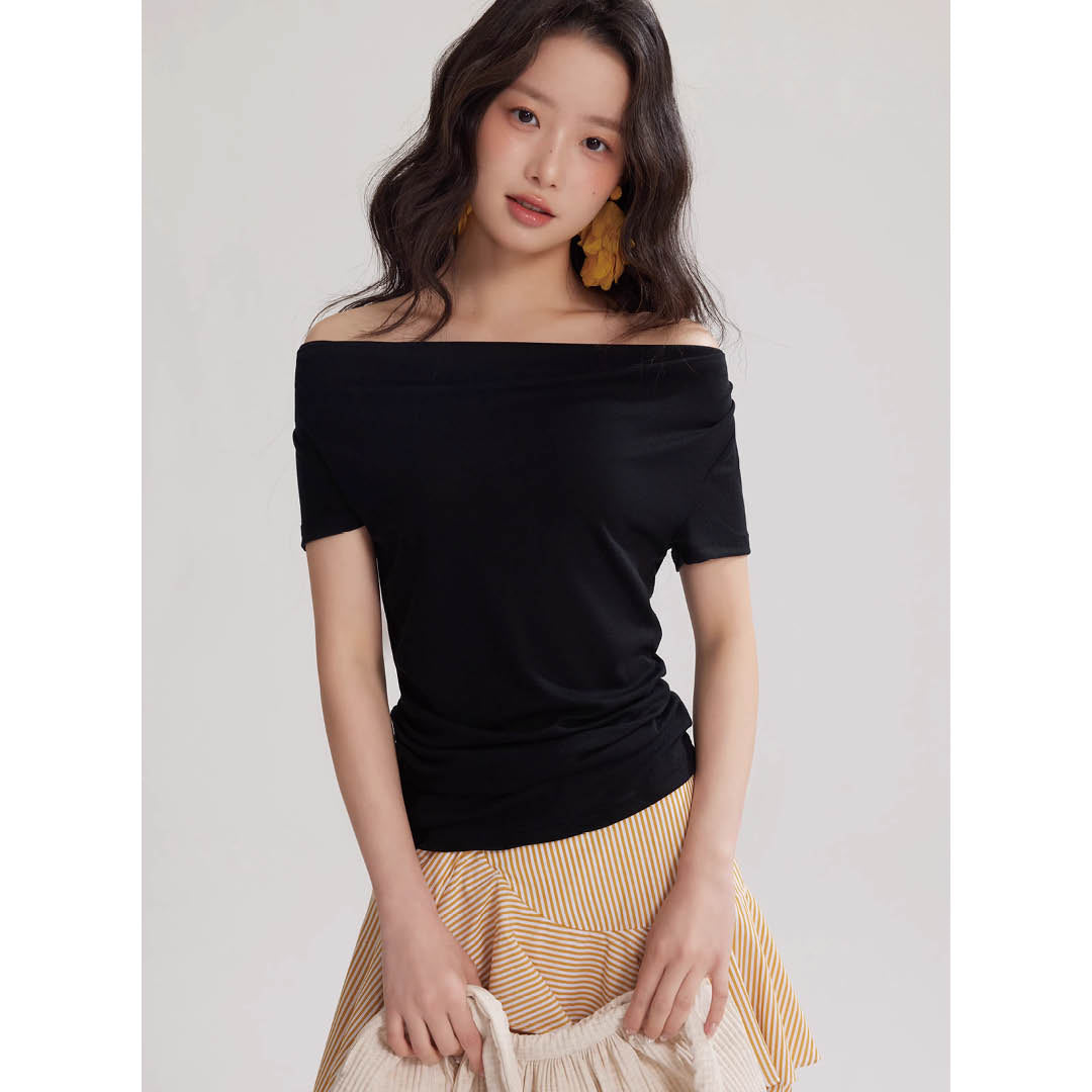 Soft Drape Neckline Top