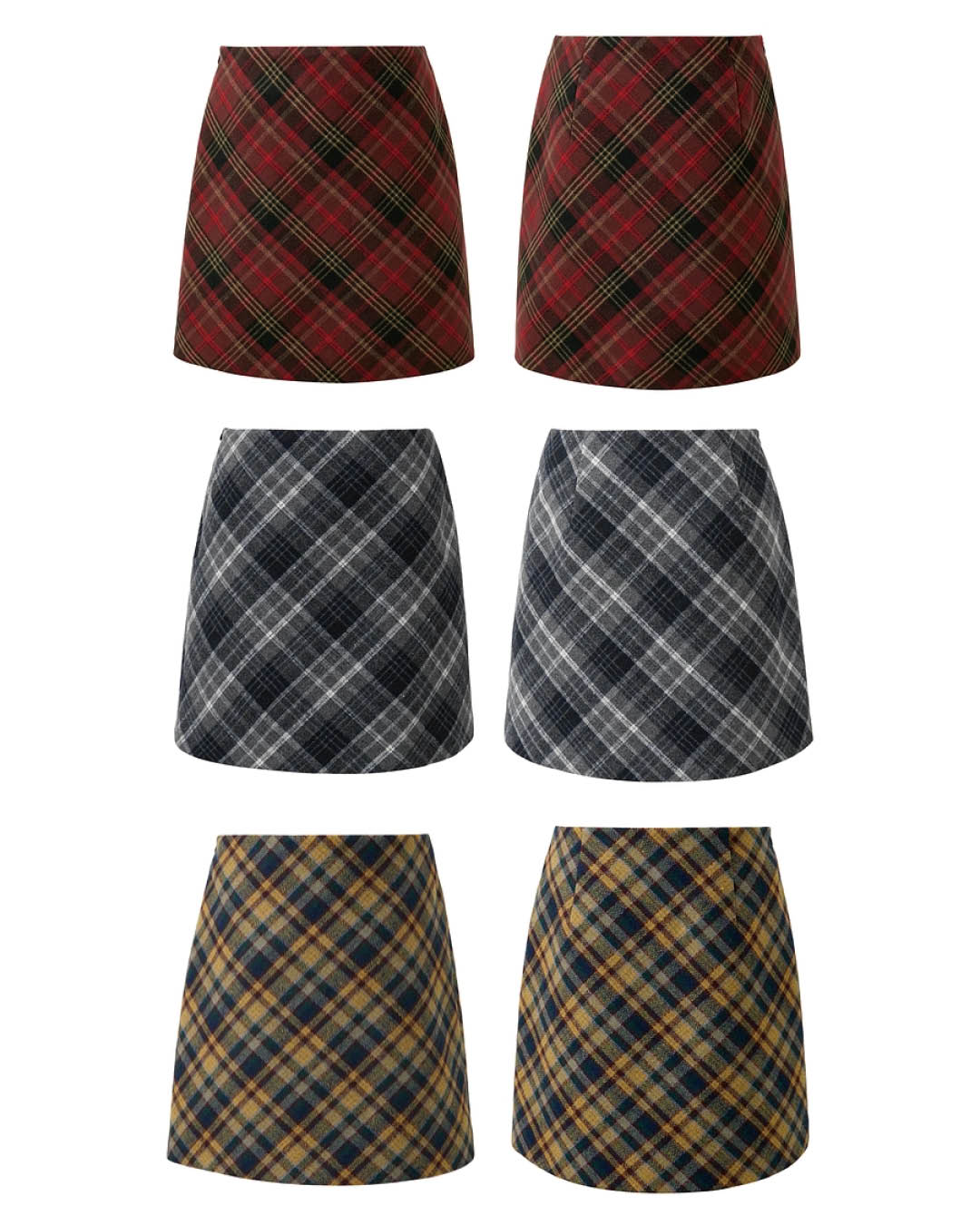 Classic Pleated Wool-Blend Skirt