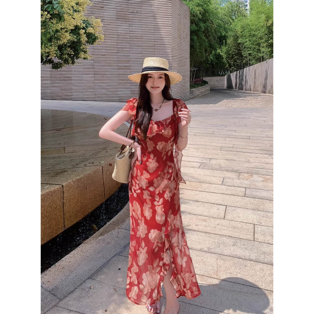 Romantic Petal Breeze Dress