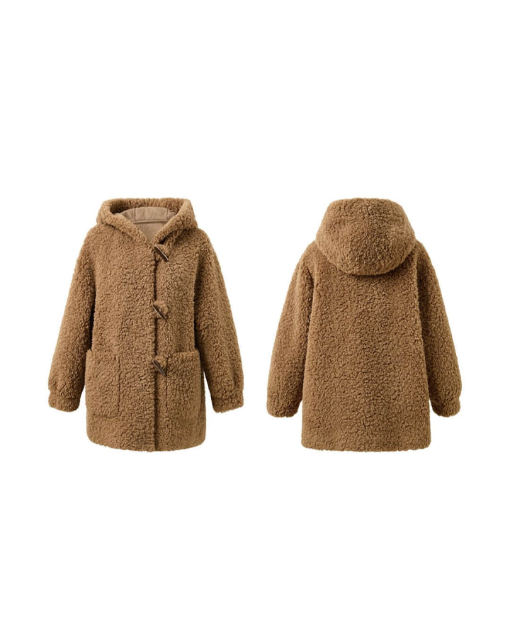 Teddy Texture Toggle Coat