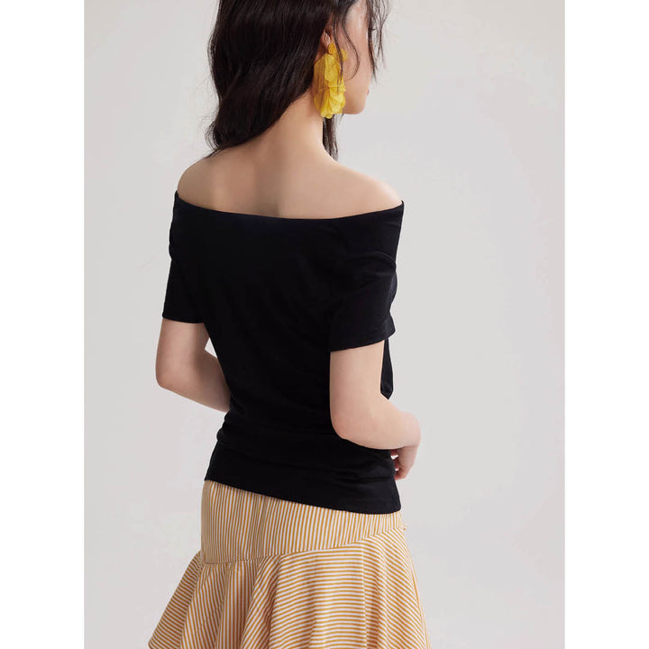 Soft Drape Neckline Top