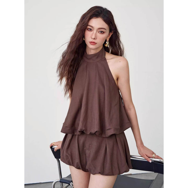 Belted Airy Casual Ensemble