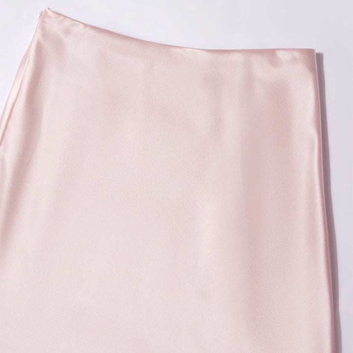 Flowing Silky A-Line Maxi Skirt