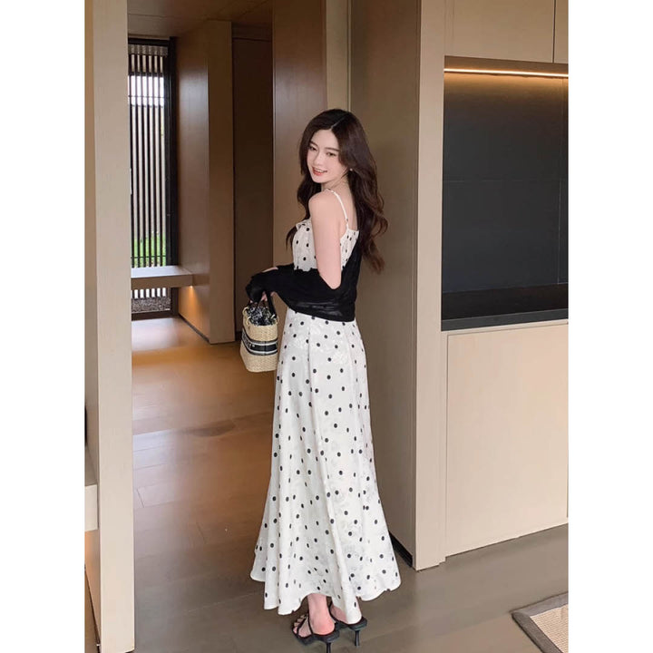 Polka Dot Silky Cami Dress