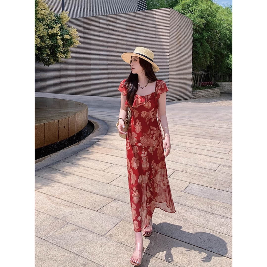 Romantic Petal Breeze Dress