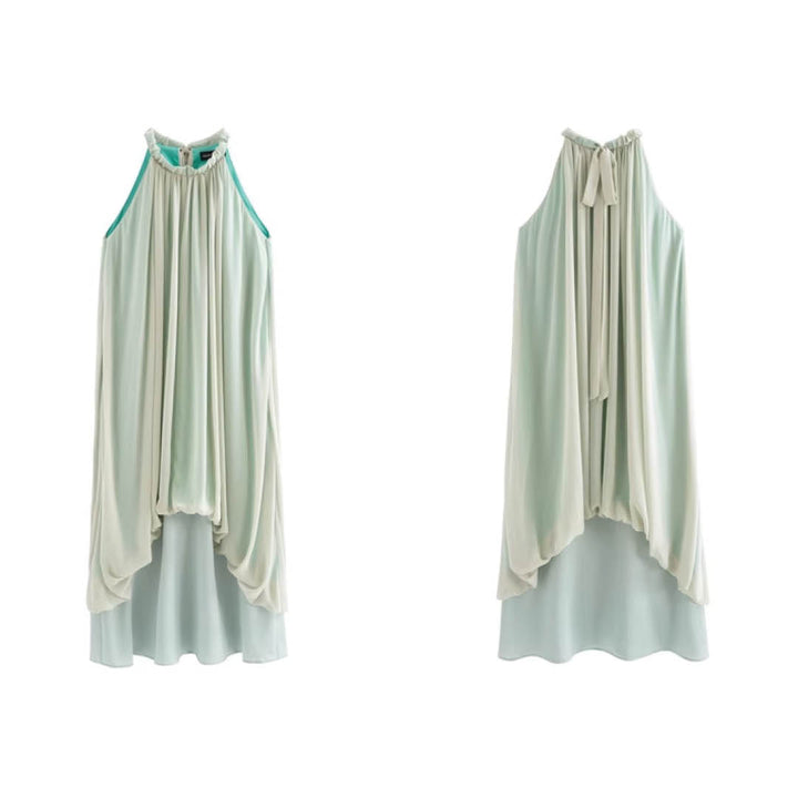 Luxe Flow Halter Maxi Dress