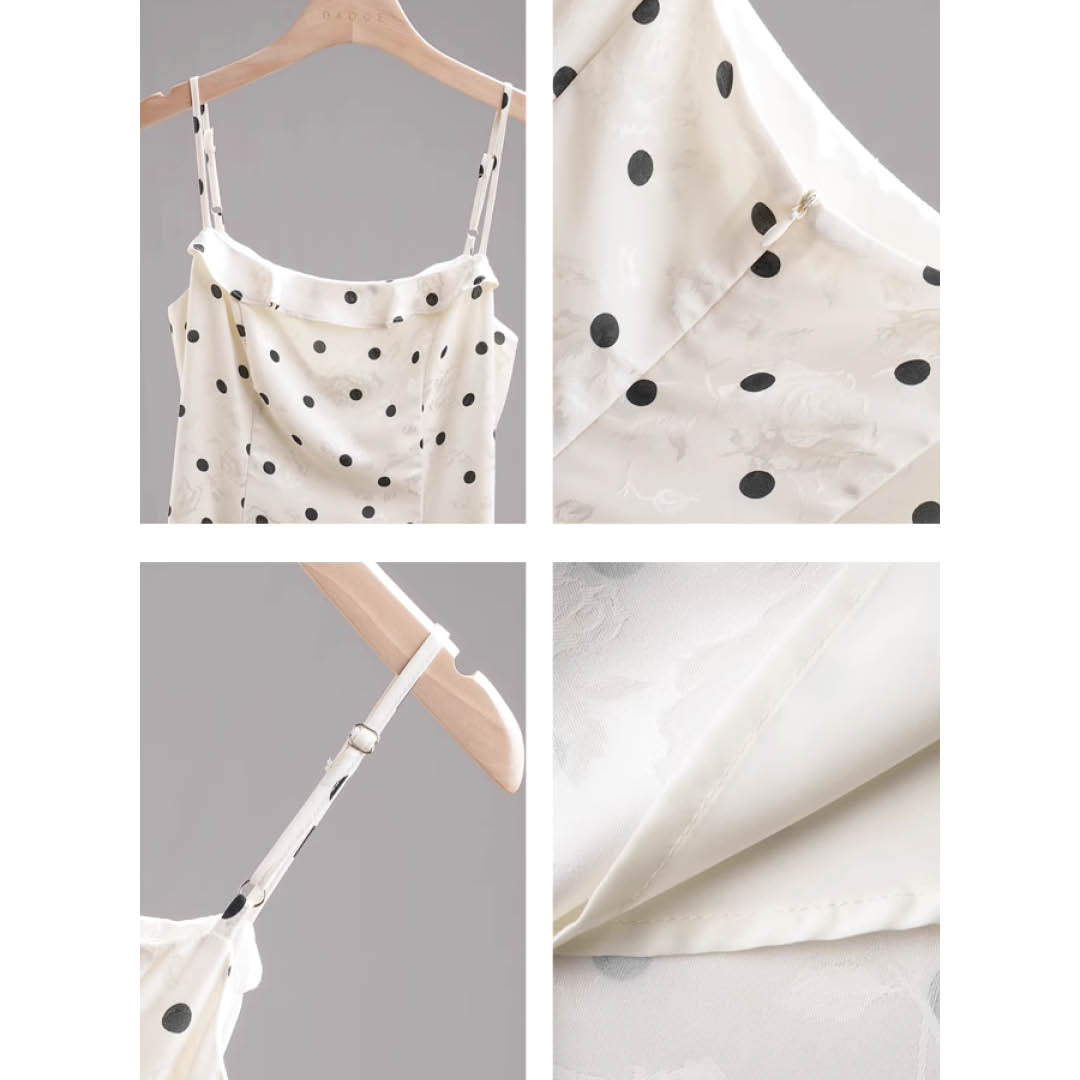 Polka Dot Silky Cami Dress