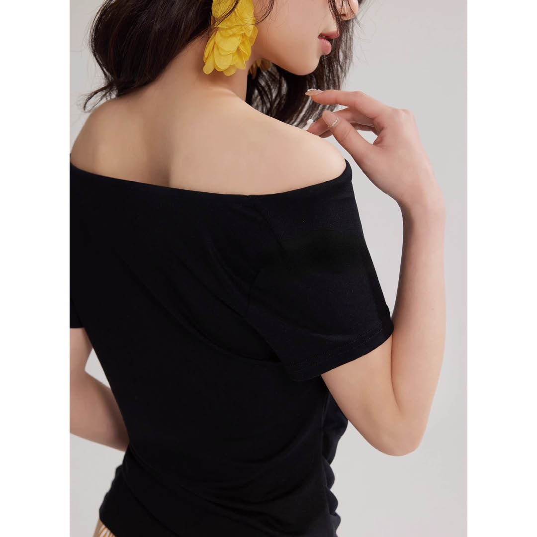 Soft Drape Neckline Top