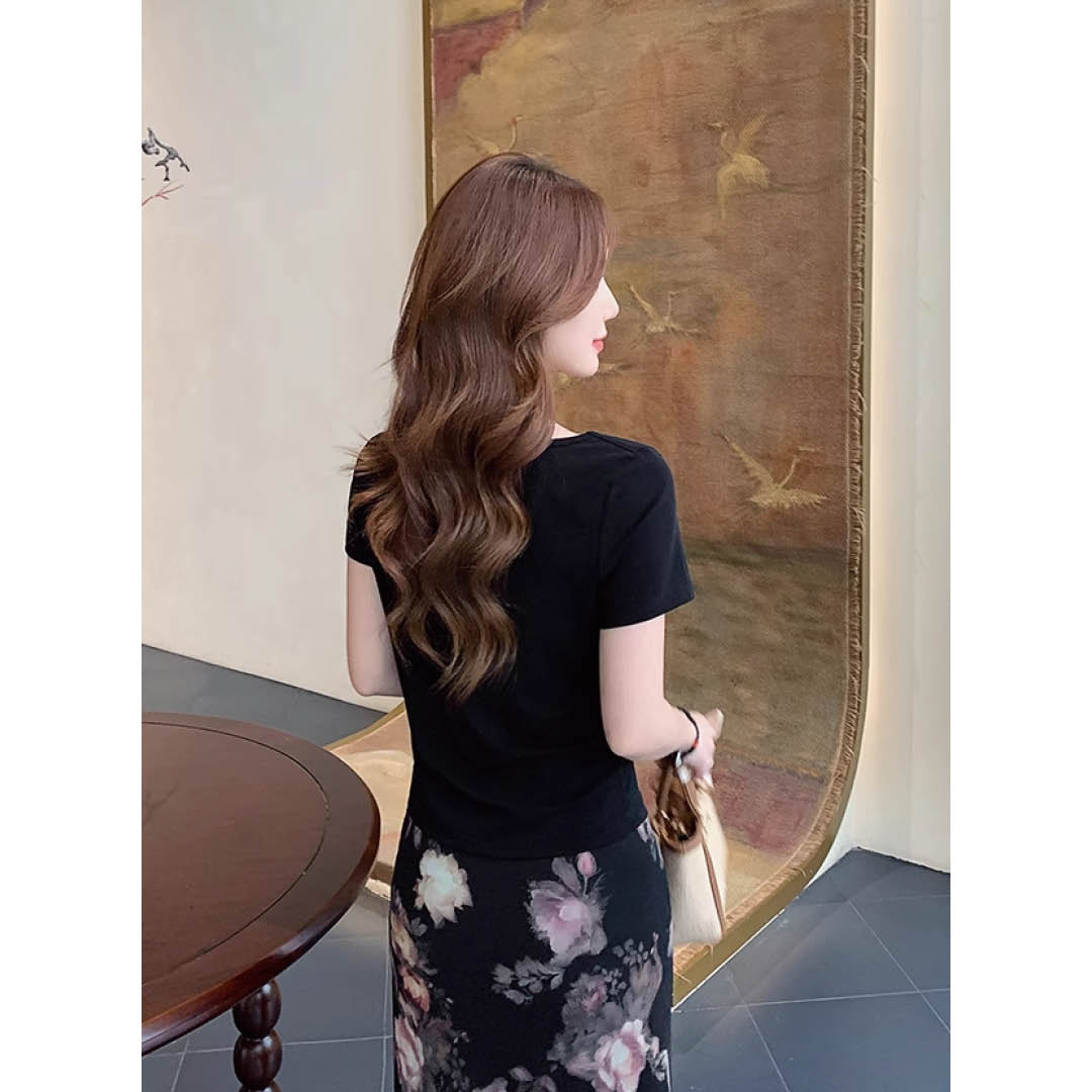 Soft Folded Collar Top