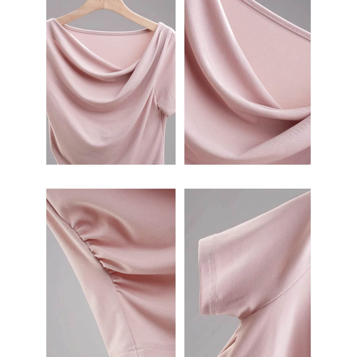 Soft Folded Collar Top