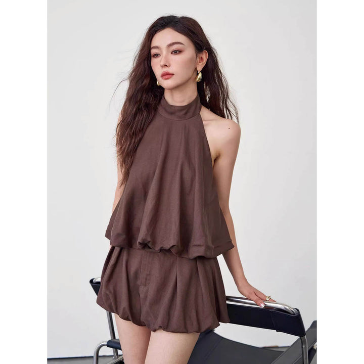 Belted Airy Casual Ensemble