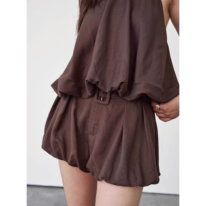 Belted Airy Casual Ensemble