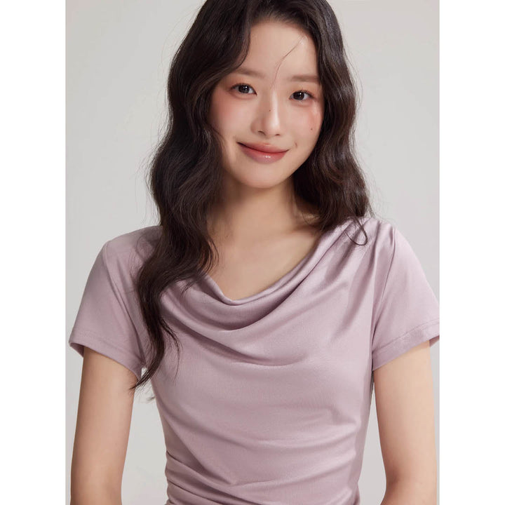 Soft Drape Neckline Top