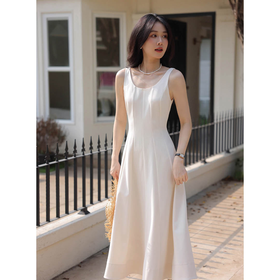 Elegant Texture Flare Dress