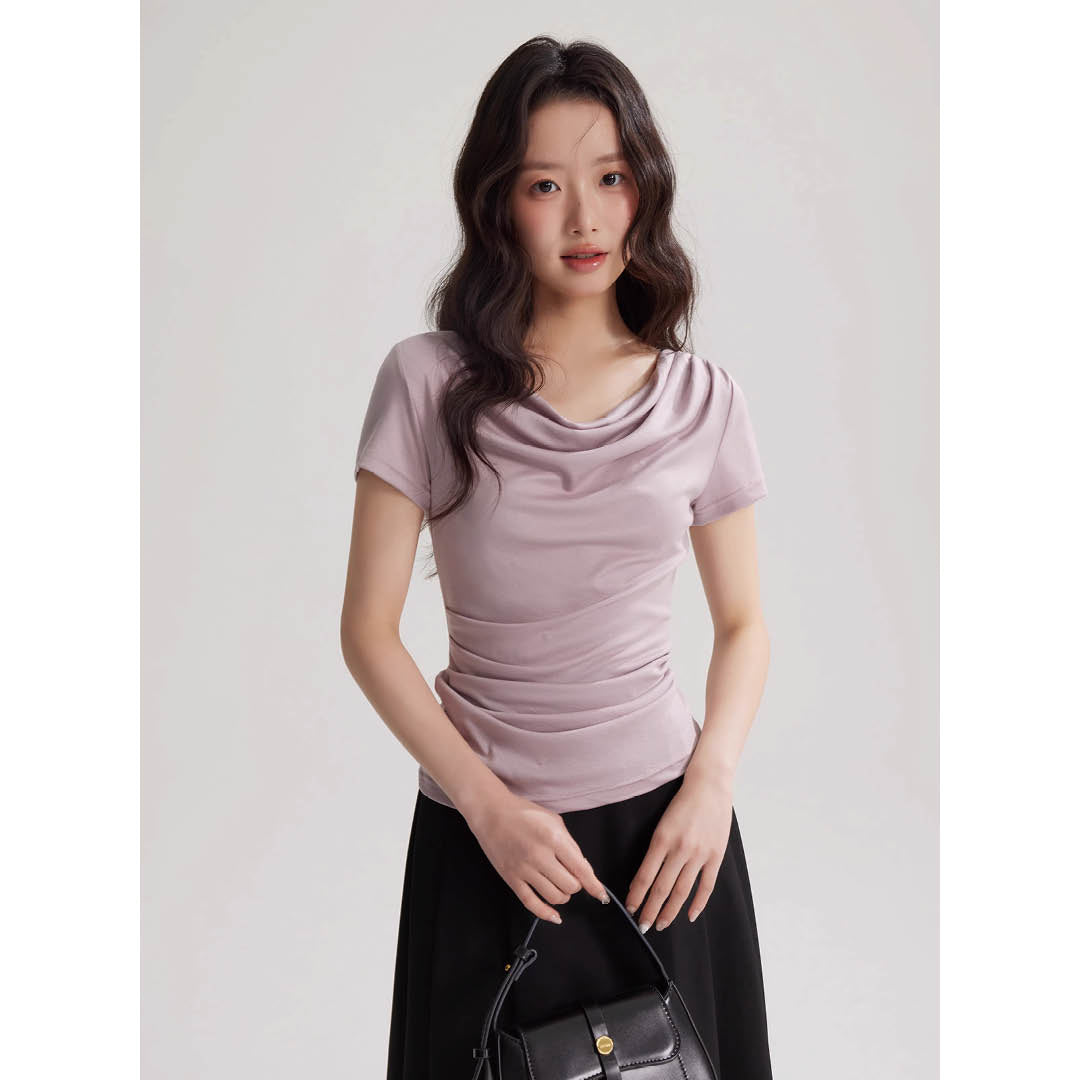 Soft Drape Neckline Top