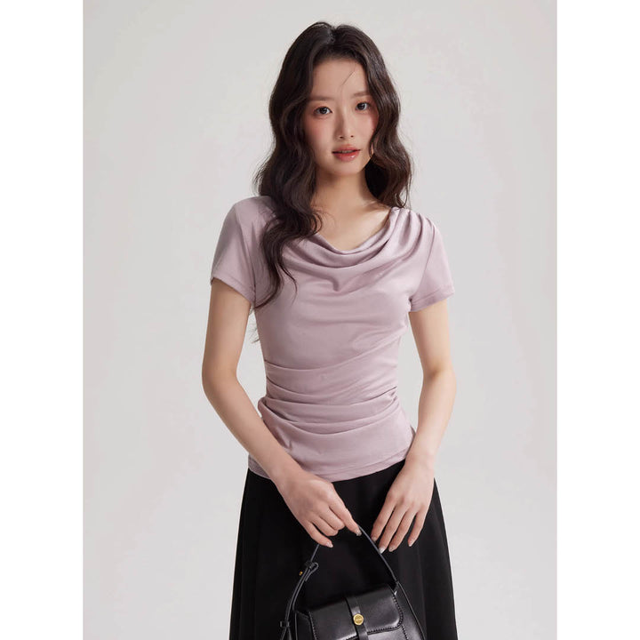 Soft Drape Neckline Top
