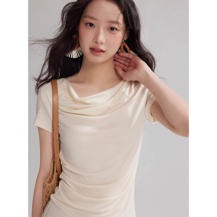 Soft Drape Neckline Top