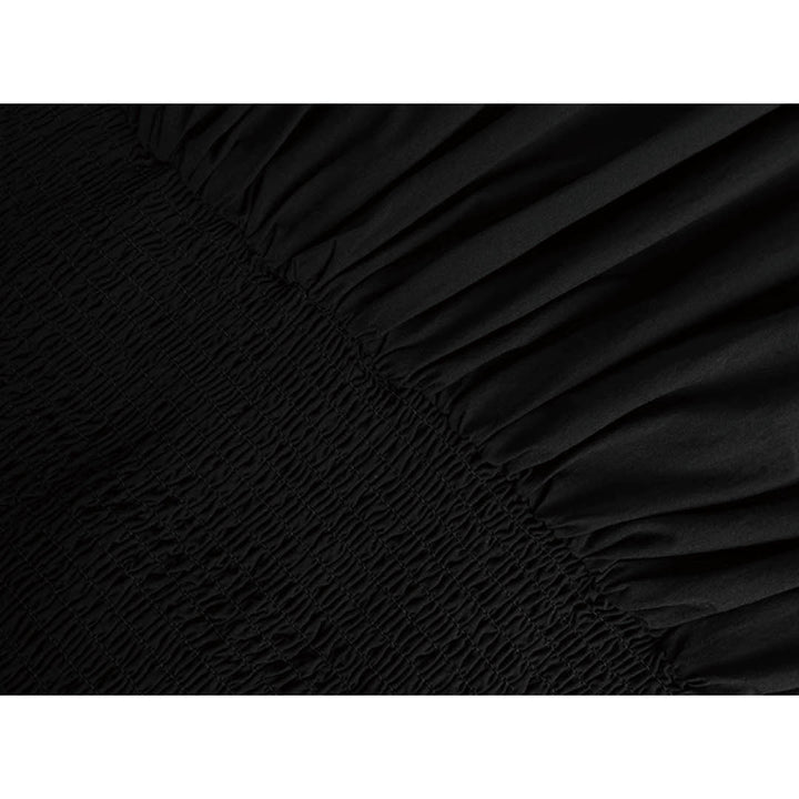 Off-Shoulder Frill Smocked Dress